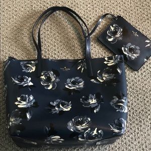 Kate Spade tote with matching wallet